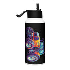 The Tractor Mugs Store Renault Atles 926 | Splash Art Stainless steel water bottle with a straw lid Quality Farmers Merch