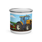The Tractor Mugs Store Renault Atles 935RZ Ploughing | Enamel Mug Quality Farmers Merch