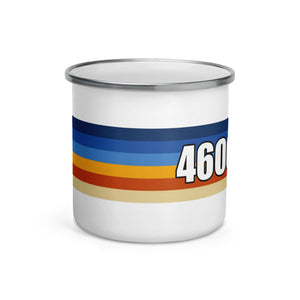 The Tractor Mugs Store Retro Stripes 4600 | Enamel Mug Quality Farmers Merch