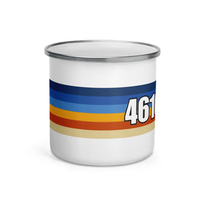 The Tractor Mugs Store Retro Stripes 4610 | Enamel Mug Quality Farmers Merch