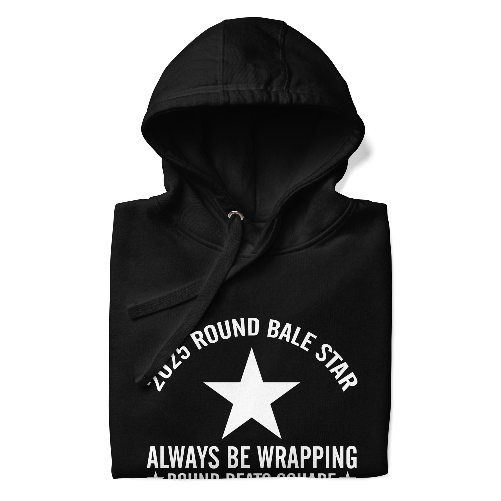 The Tractor Mugs Store Round Baler Star | Unisex Hoodie Quality Farmers Merch