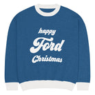 The Tractor Mugs Store S Happy Ford Christmas Jumper | Relaxed Fit Knitted Crew Neck Sweater Quality Farmers Merch