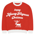 The Tractor Mugs Store S Happy Massey Christmas Jumper | Relaxed fit knitted crew neck sweater Quality Farmers Merch