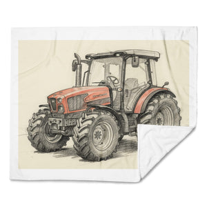 The Tractor Mugs Store SAME Dorado Natural 70 (Stage V) Pencil Sketch | Throw Blanket Quality Farmers Merch