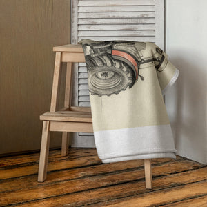The Tractor Mugs Store SAME Dorado Natural 70 (Stage V) Pencil Sketch | Towel Quality Farmers Merch