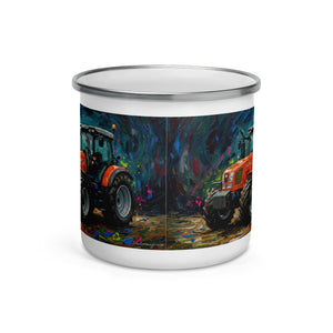 The Tractor Mugs Store SAME Explorer 105 (Stage V) Splash Art | Enamel Mug Quality Farmers Merch