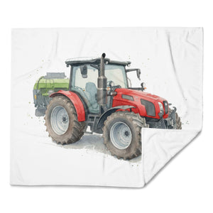 The Tractor Mugs Store SAME Explorer 105 (Stage V) Watercolor | Throw Blanket Quality Farmers Merch