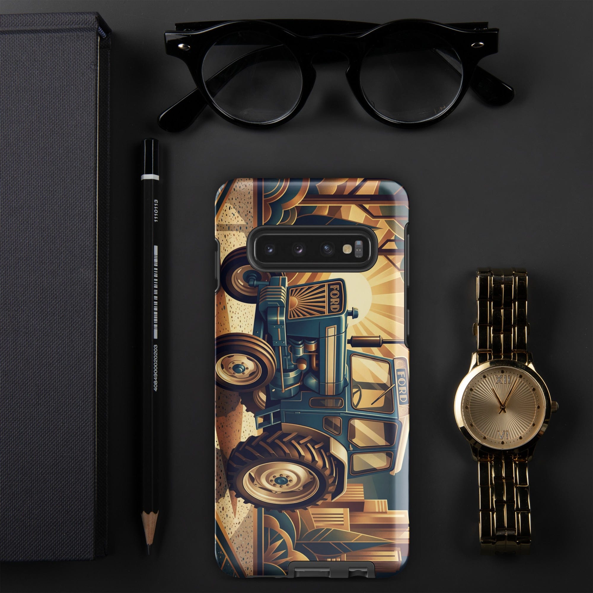 The Tractor Mugs Store Samsung Galaxy S10 Ford 5000 | Art Deco Tough case for Samsung® Quality Farmers Merch