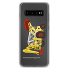 The Tractor Mugs Store Samsung Galaxy S10+ JCB 3C II Backhoe | Clear Case for Samsung® Quality Farmers Merch