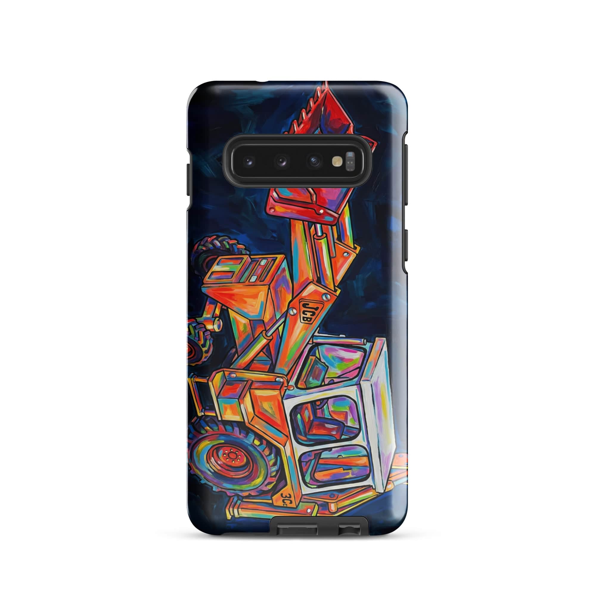 The Tractor Mugs Store Samsung Galaxy S10 JCB 3C II | Splash Art Tough case for Samsung® Quality Farmers Merch