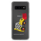 The Tractor Mugs Store Samsung Galaxy S10+ JCB 3CX 70th Anniversary Edition | Clear Case for Samsung® Quality Farmers Merch