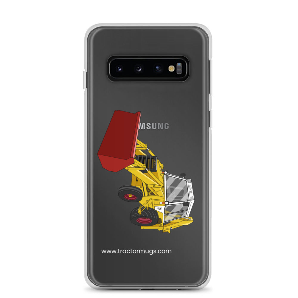 The Tractor Mugs Store Samsung Galaxy S10 JCB 3CX White Cabin 2WD | Clear Case for Samsung® Quality Farmers Merch