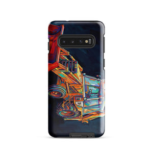 The Tractor Mugs Store Samsung Galaxy S10 JCB 3CX White Cabin | Splash Art Tough case for Samsung® Quality Farmers Merch