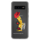 The Tractor Mugs Store Samsung Galaxy S10+ JCB 4D Backhoe | Clear Case for Samsung® Quality Farmers Merch