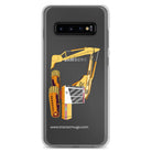 The Tractor Mugs Store Samsung Galaxy S10+ JCB 814 Super | Clear Case for Samsung® Quality Farmers Merch