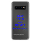 The Tractor Mugs Store Samsung Galaxy S10+ Keep Calm New Holland | Clear Case for Samsung® Quality Farmers Merch