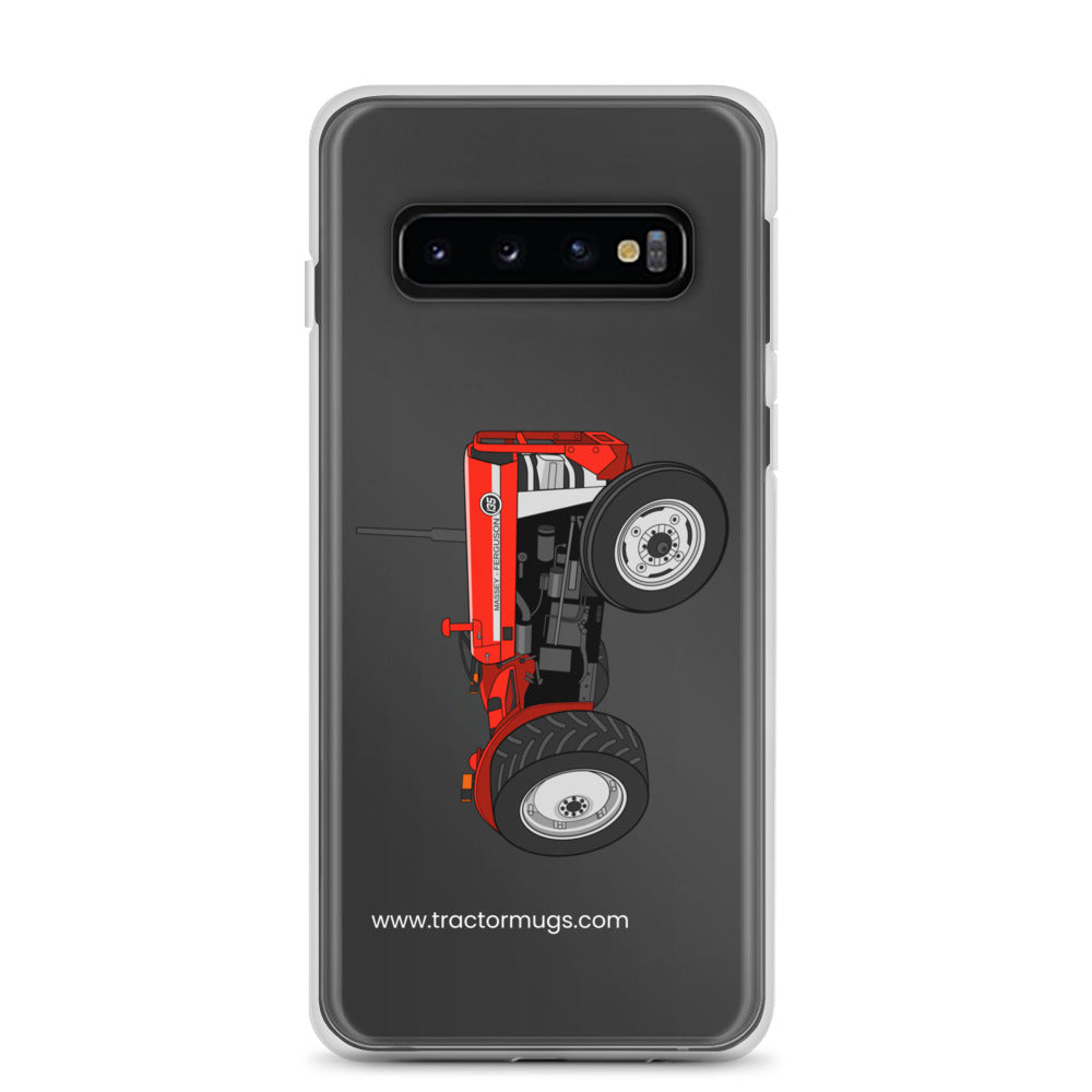 The Tractor Mugs Store Samsung Galaxy S10 Massey Ferguson 135  |  Clear Case for Samsung® Quality Farmers Merch