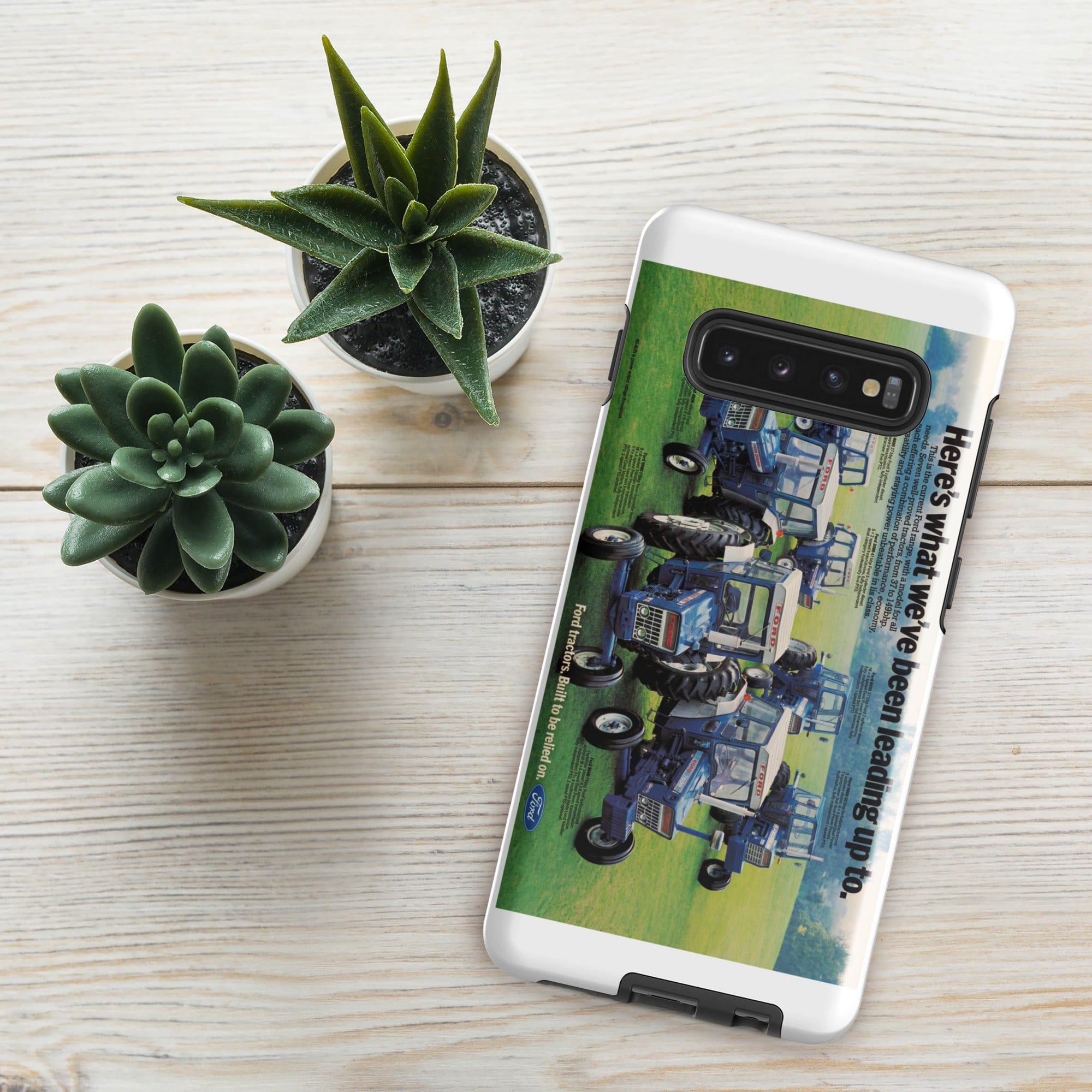 The Tractor Mugs Store Samsung Galaxy S10 Plus Ford '000 Series Advert | Tough case for Samsung® Quality Farmers Merch