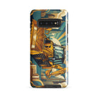 The Tractor Mugs Store Samsung Galaxy S10 Plus JCB 3CX TURBO | Art Deco Tough case for Samsung® Quality Farmers Merch