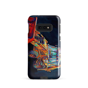 The Tractor Mugs Store Samsung Galaxy S10e JCB 3CX White Cabin | Splash Art Tough case for Samsung® Quality Farmers Merch