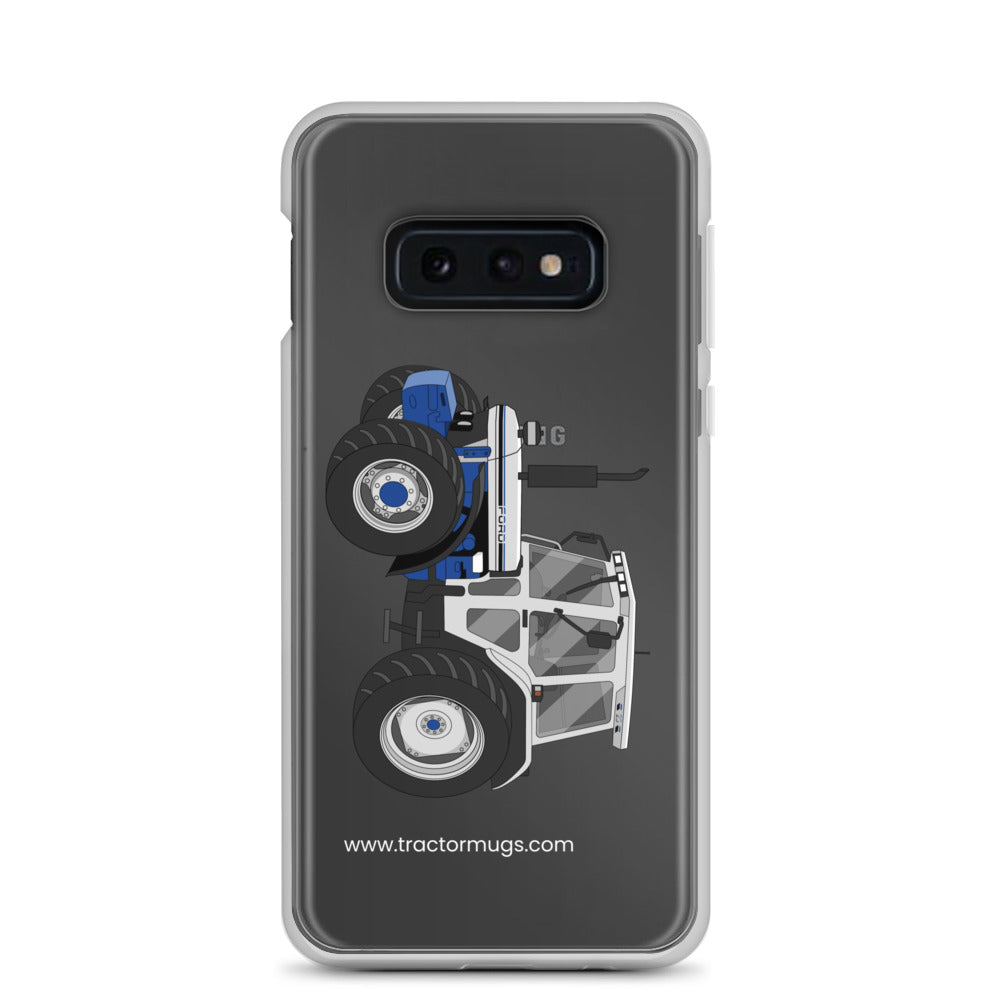 The Tractor Mugs Store Samsung Galaxy S10e Jubilee Edition Silver Tractor | Clear Case for Samsung® Quality Farmers Merch