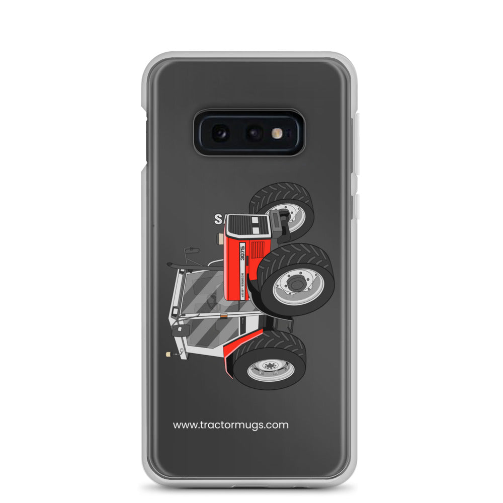 The Tractor Mugs Store Samsung Galaxy S10e Massey Ferguson 3075  |  Clear Case for Samsung® Quality Farmers Merch