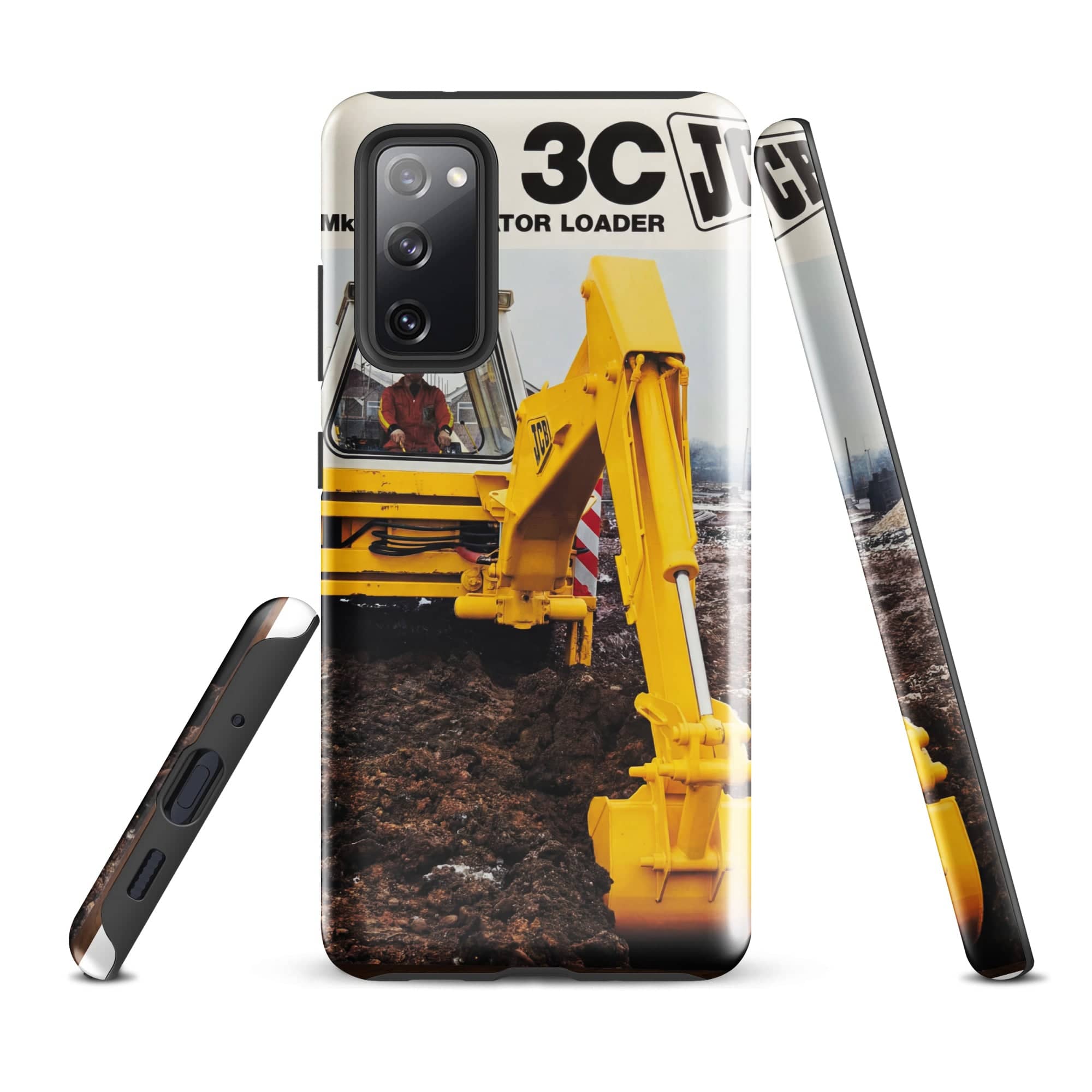The Tractor Mugs Store Samsung Galaxy S20 FE JCB 3C II Advert | Tough case for Samsung® Quality Farmers Merch
