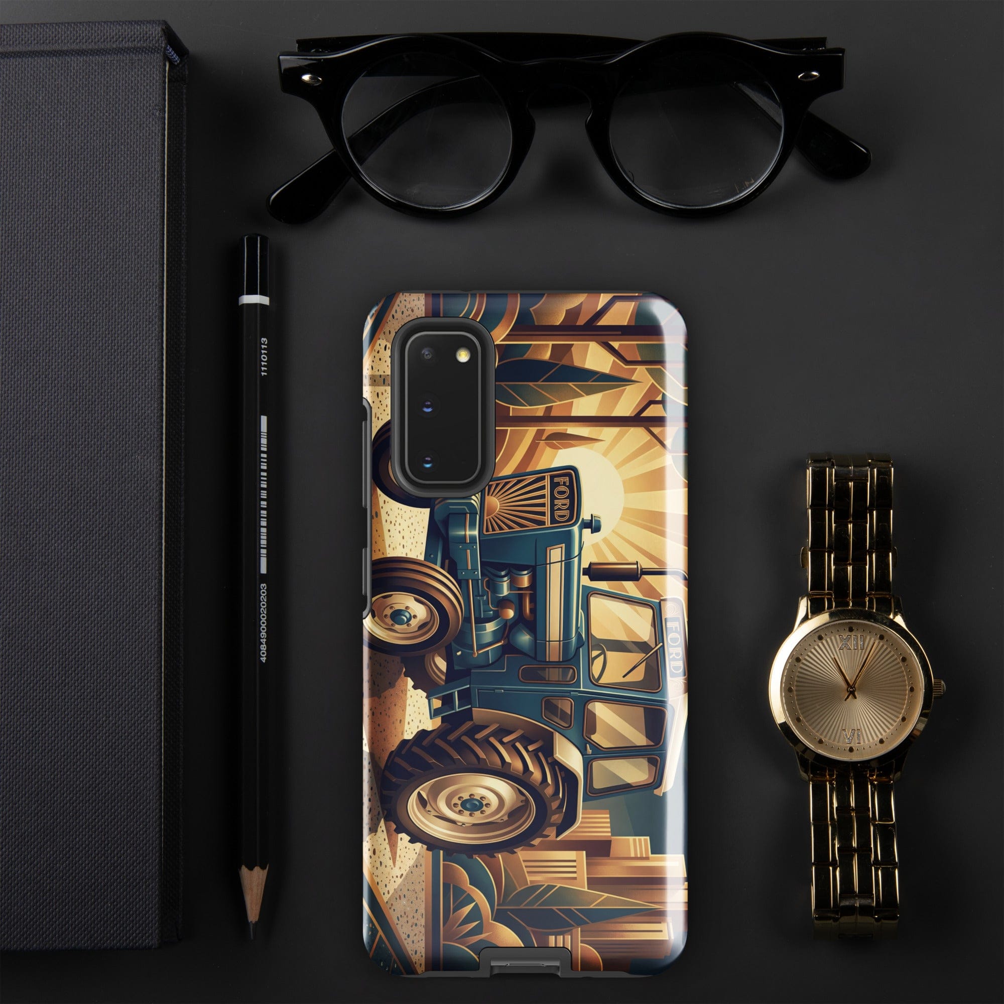 The Tractor Mugs Store Samsung Galaxy S20 Ford 5000 | Art Deco Tough case for Samsung® Quality Farmers Merch