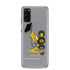 The Tractor Mugs Store Samsung Galaxy S20 JCB 5CX Backhoe | Clear Case for Samsung® Quality Farmers Merch