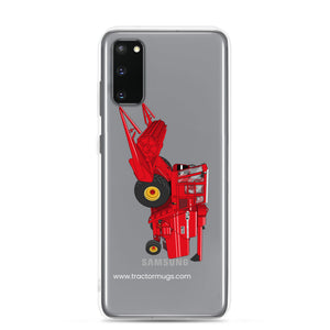 The Tractor Mugs Store Samsung Galaxy S20 Massey 760 Combine Harvester | Clear Case for Samsung® Quality Farmers Merch