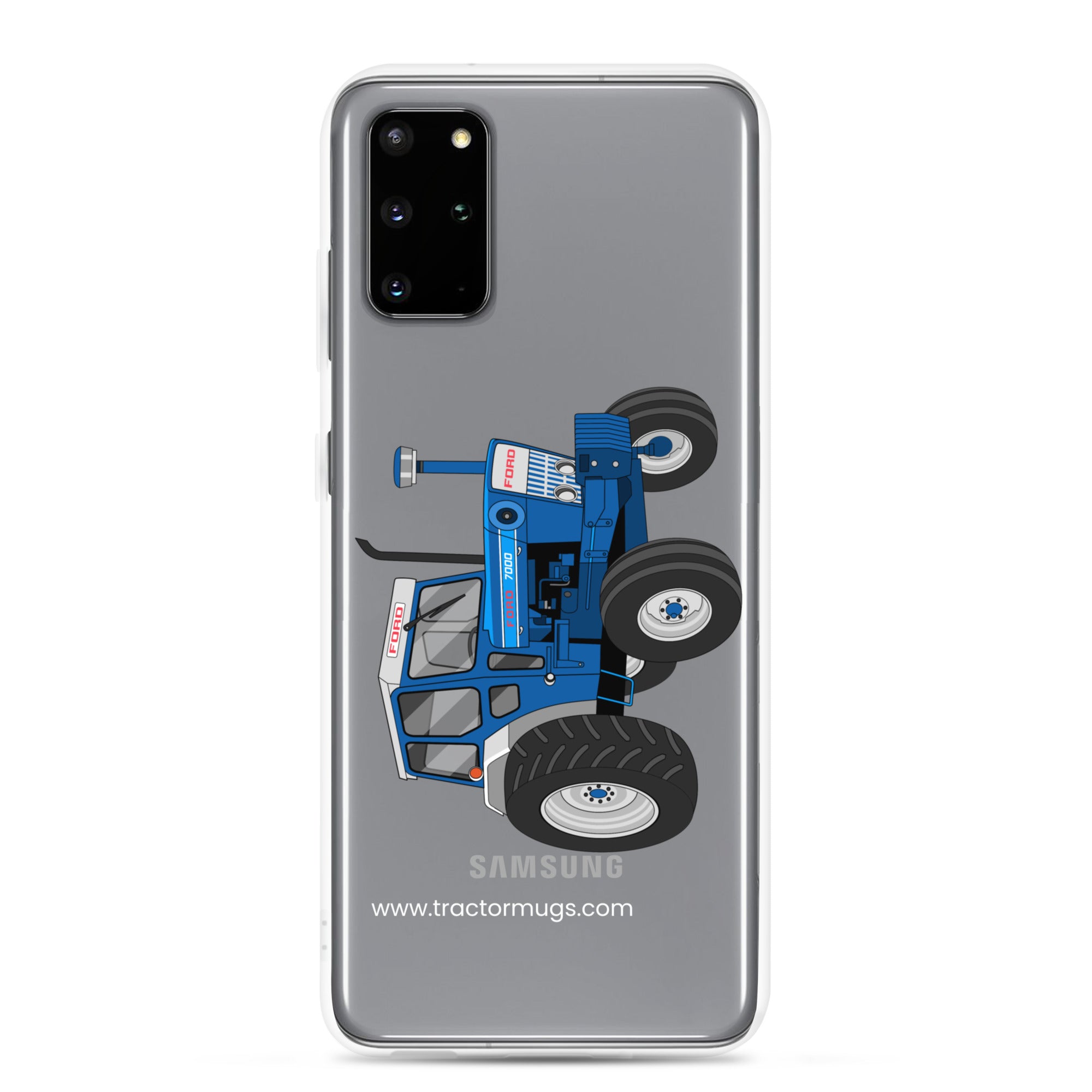 The Tractor Mugs Store Samsung Galaxy S20 Plus Ford 7000  |  Clear Case for Samsung® Quality Farmers Merch