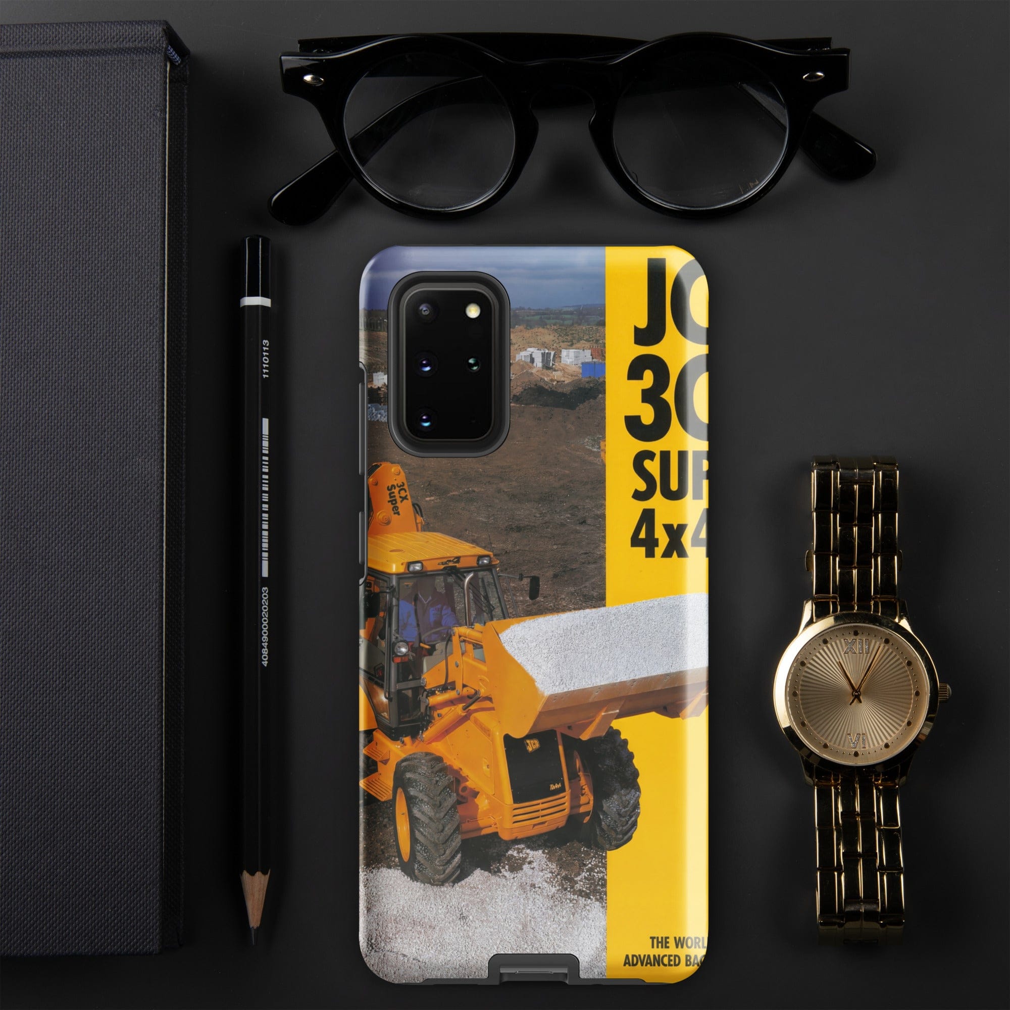 The Tractor Mugs Store Samsung Galaxy S20 Plus JCB 3CX 4x4x4 Brochure | Tough case for Samsung® Quality Farmers Merch