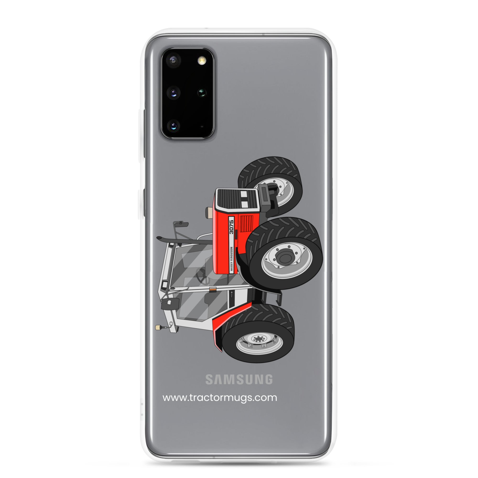 The Tractor Mugs Store Samsung Galaxy S20 Plus Massey Ferguson 3075  |  Clear Case for Samsung® Quality Farmers Merch