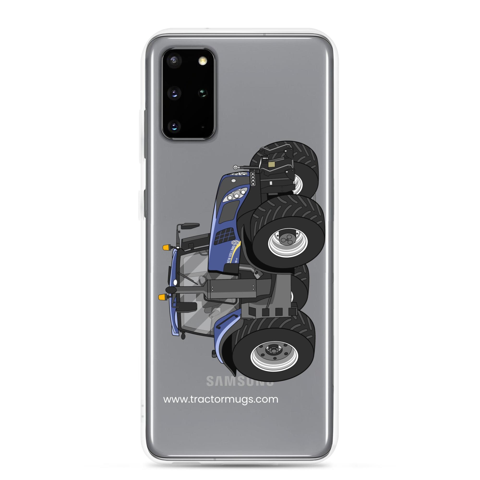 The Tractor Mugs Store Samsung Galaxy S20 Plus New Holland T8 435 | Clear Case for Samsung® Quality Farmers Merch