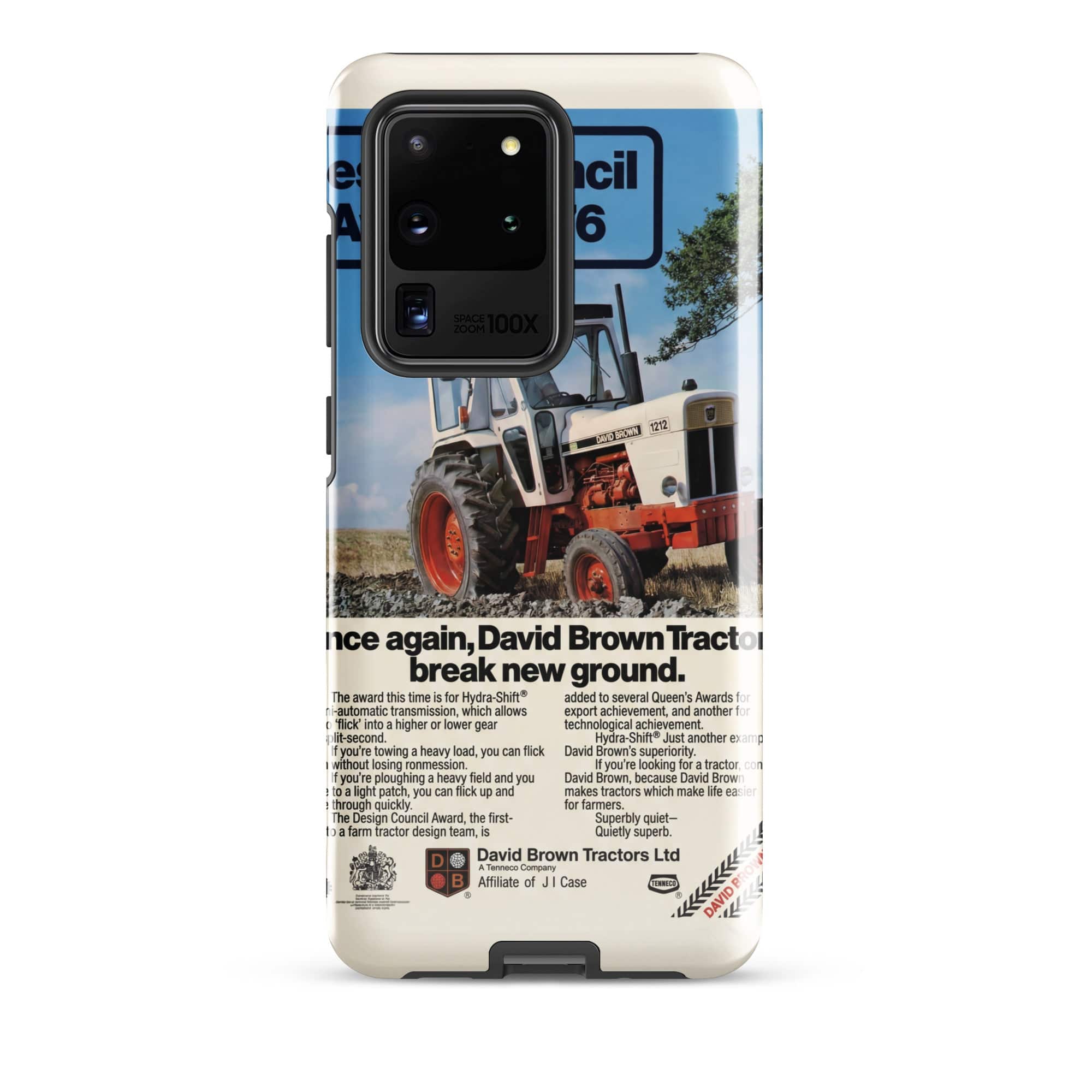 The Tractor Mugs Store Samsung Galaxy S20 Ultra David Brown Advert | Tough case for Samsung® Quality Farmers Merch