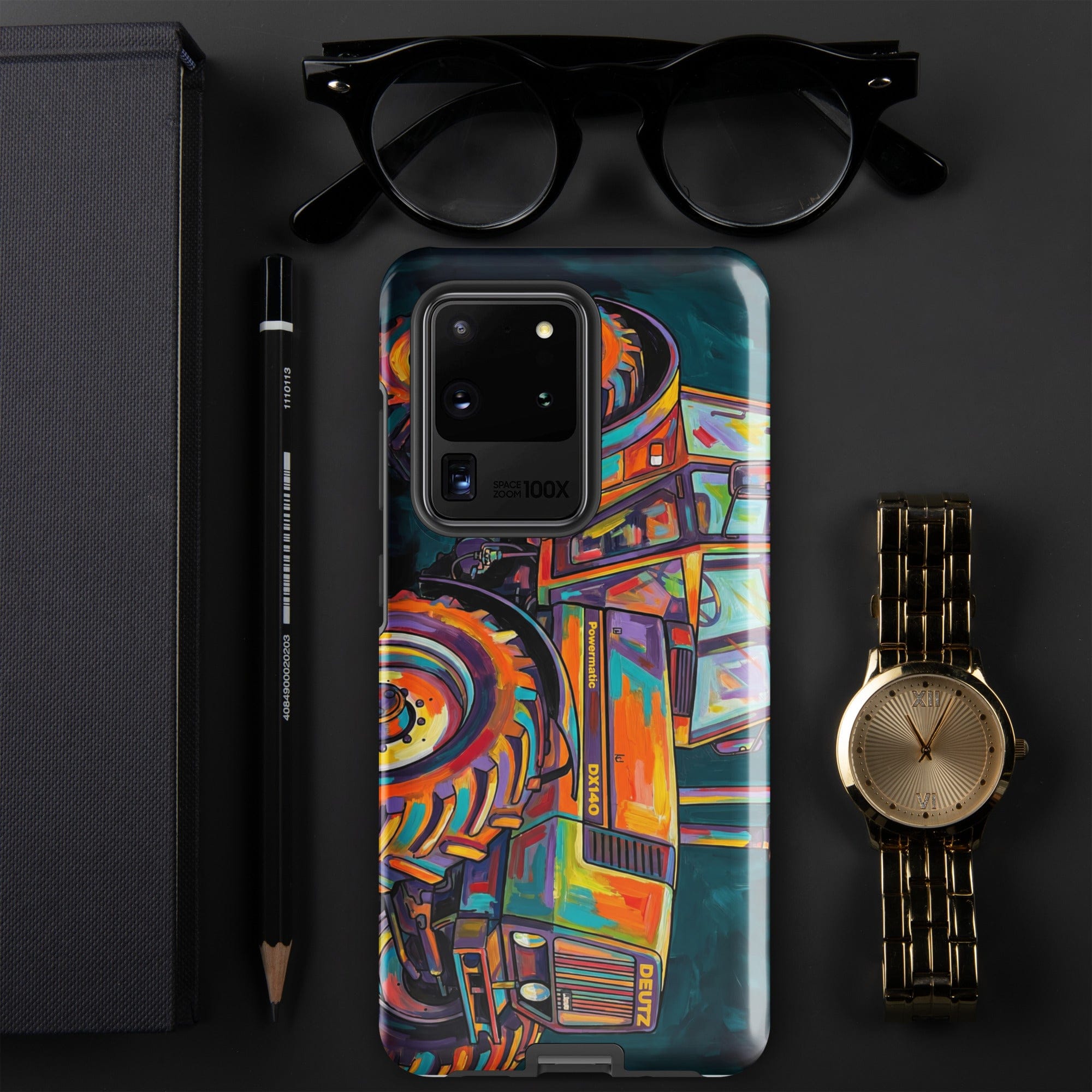 The Tractor Mugs Store Samsung Galaxy S20 Ultra Deutz Fahr DX 140 | Splash Art Tough case for Samsung® Quality Farmers Merch