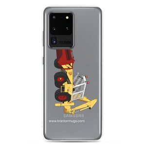 The Tractor Mugs Store Samsung Galaxy S20 Ultra JCB 3D (1975) | Clear Case for Samsung® Quality Farmers Merch