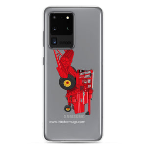 The Tractor Mugs Store Samsung Galaxy S20 Ultra Massey 760 Combine Harvester | Clear Case for Samsung® Quality Farmers Merch