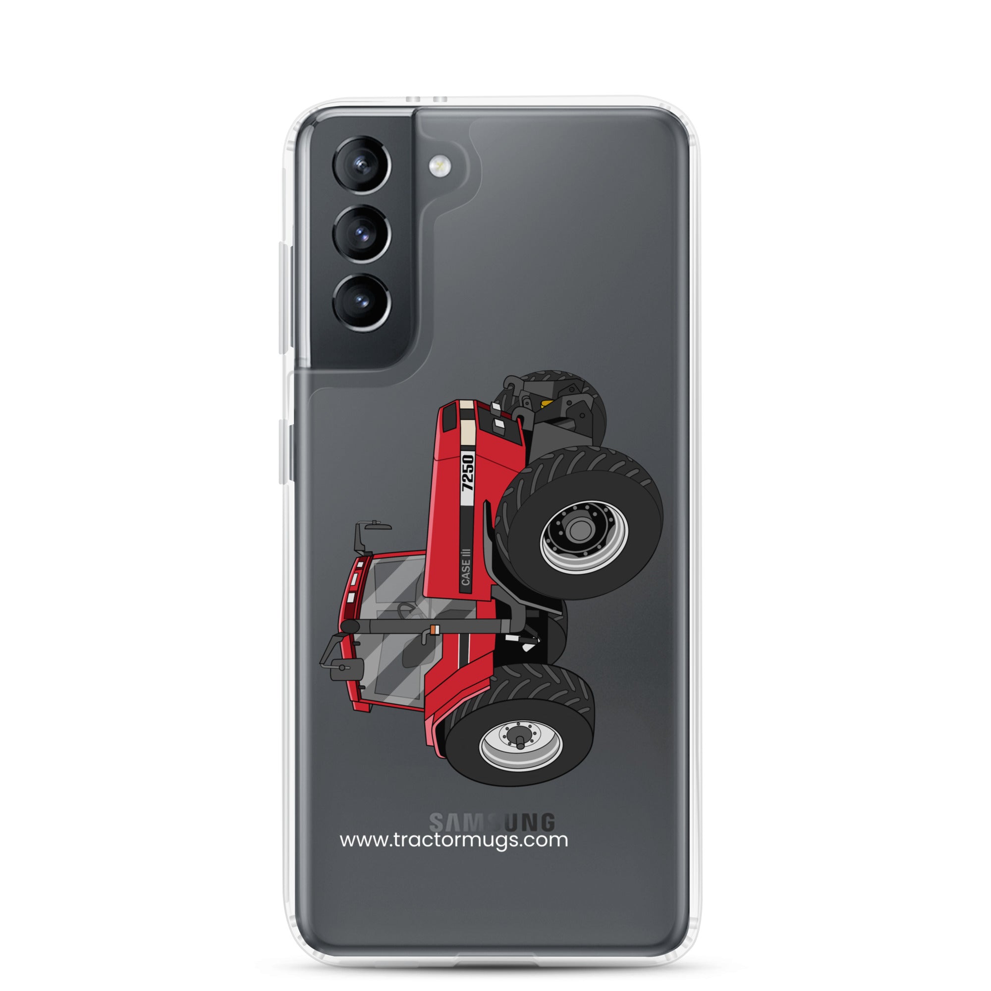 The Tractor Mugs Store Samsung Galaxy S21 Case IH 7250 | Clear Case for Samsung® Quality Farmers Merch