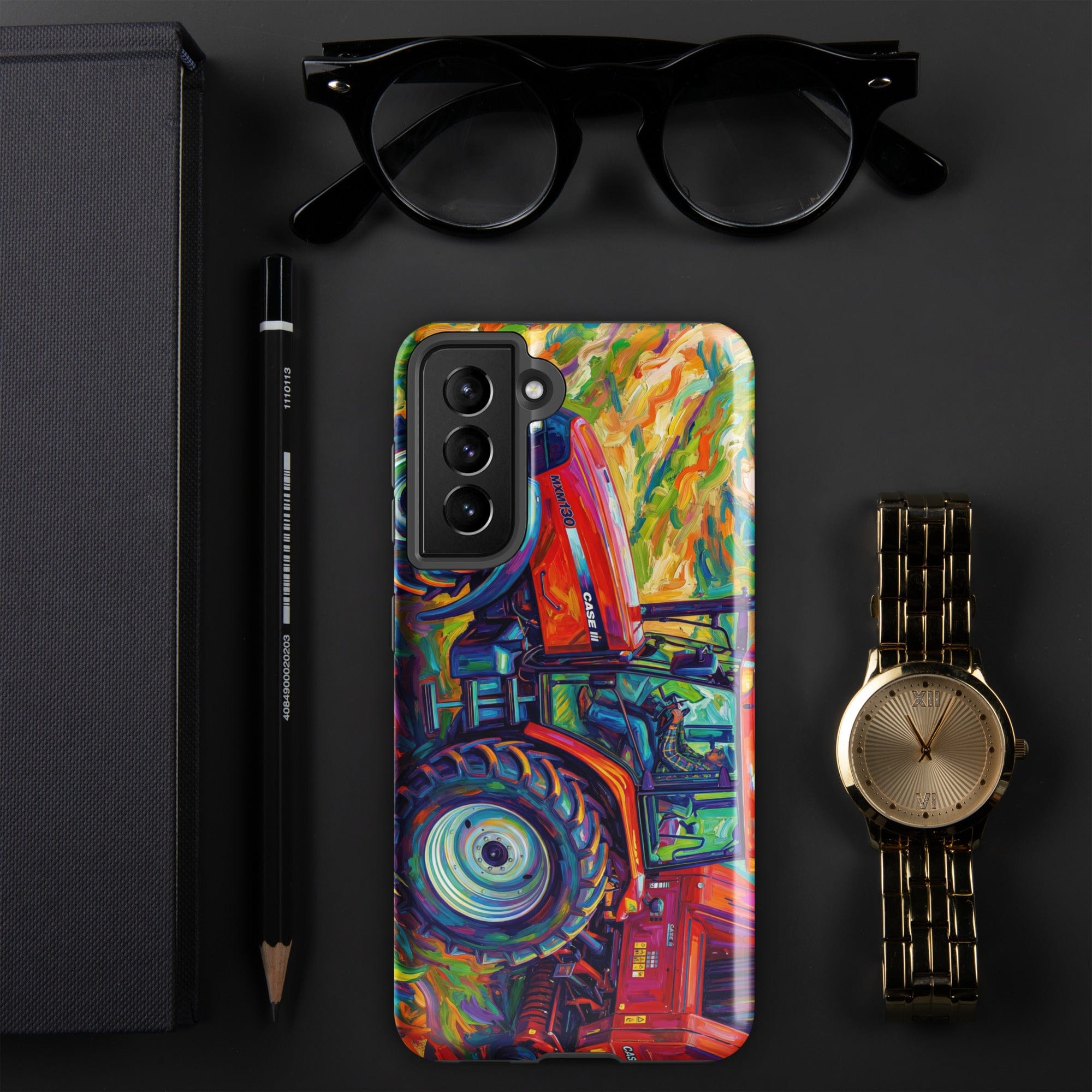 The Tractor Mugs Store Samsung Galaxy S21 CASE MX 130 | Splash Art Tough case for Samsung® Quality Farmers Merch