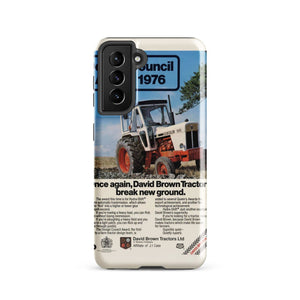 The Tractor Mugs Store Samsung Galaxy S21 David Brown Advert | Tough case for Samsung® Quality Farmers Merch