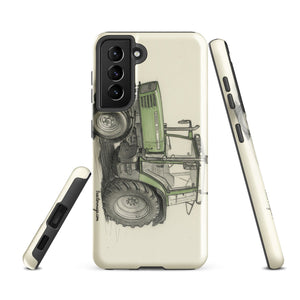 The Tractor Mugs Store Samsung Galaxy S21 FE Fendt Farmer 308 C Pencil Sketch | Tough case for Samsung® Quality Farmers Merch