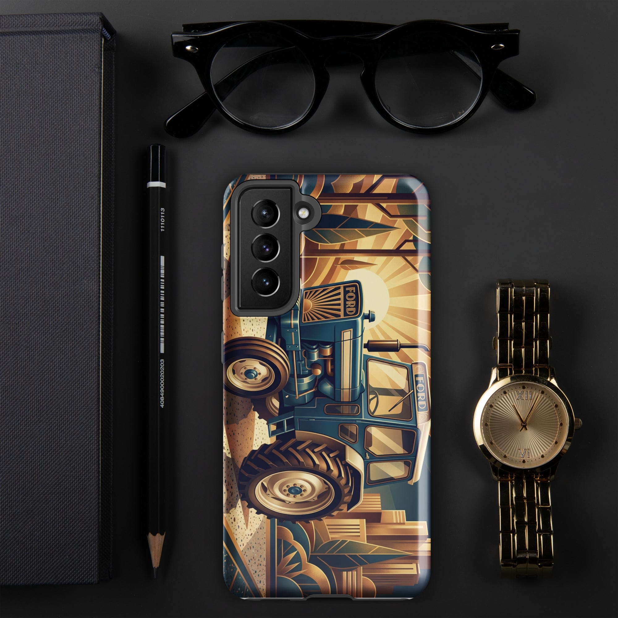 The Tractor Mugs Store Samsung Galaxy S21 FE Ford 5000 | Art Deco Tough case for Samsung® Quality Farmers Merch