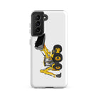 The Tractor Mugs Store Samsung Galaxy S21 FE JCB 5CX Backhoe | Tough case for Samsung® Quality Farmers Merch