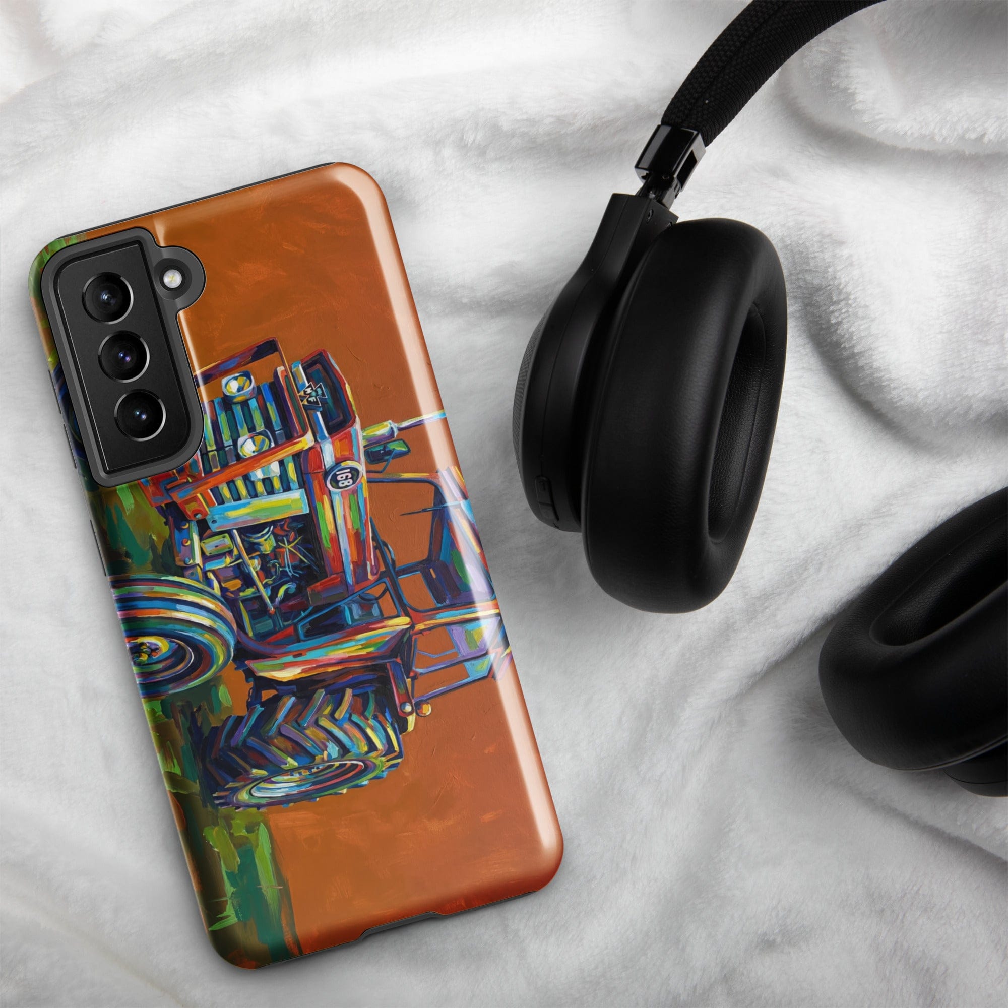 The Tractor Mugs Store Samsung Galaxy S21 FE Massey Ferguson 168 | Splash Art Tough case for Samsung® Quality Farmers Merch