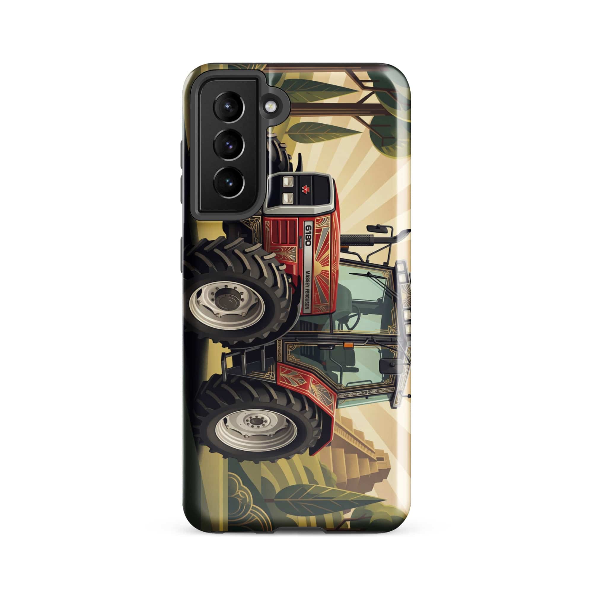 The Tractor Mugs Store Samsung Galaxy S21 FE Massey Ferguson 6180 | Art Deco Tough case for Samsung® Quality Farmers Merch