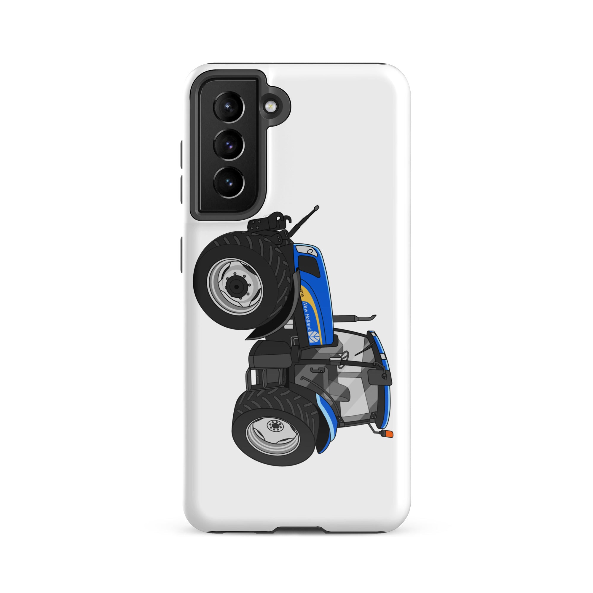 The Tractor Mugs Store Samsung Galaxy S21 FE New Holland TS 135a | Tough case for Samsung® Quality Farmers Merch