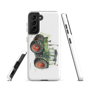 The Tractor Mugs Store Samsung Galaxy S21 Fendt 308 LSA 4WD Watercolor | Tough case for Samsung® Quality Farmers Merch