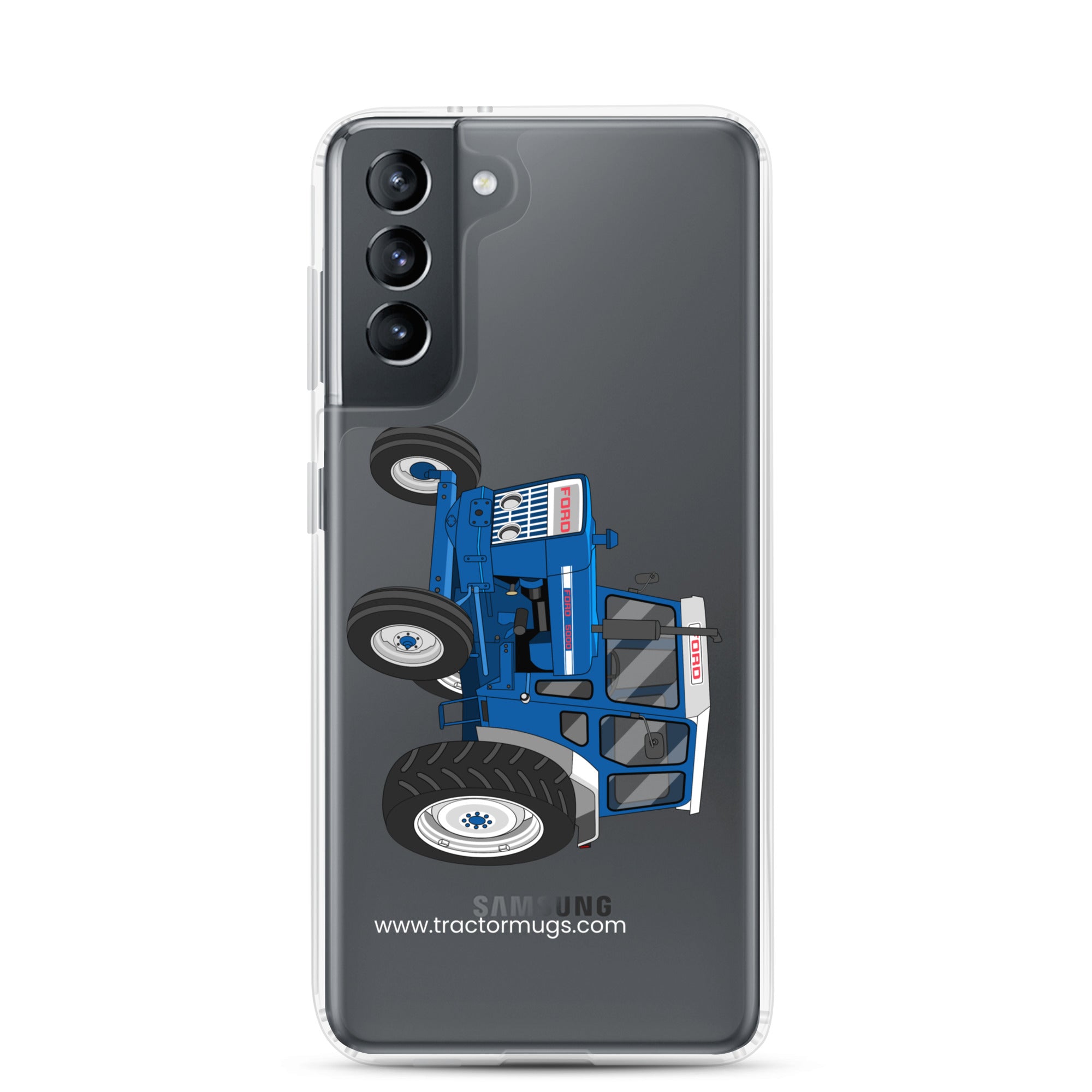 The Tractor Mugs Store Samsung Galaxy S21 Ford 5000  |  Clear Case for Samsung® Quality Farmers Merch