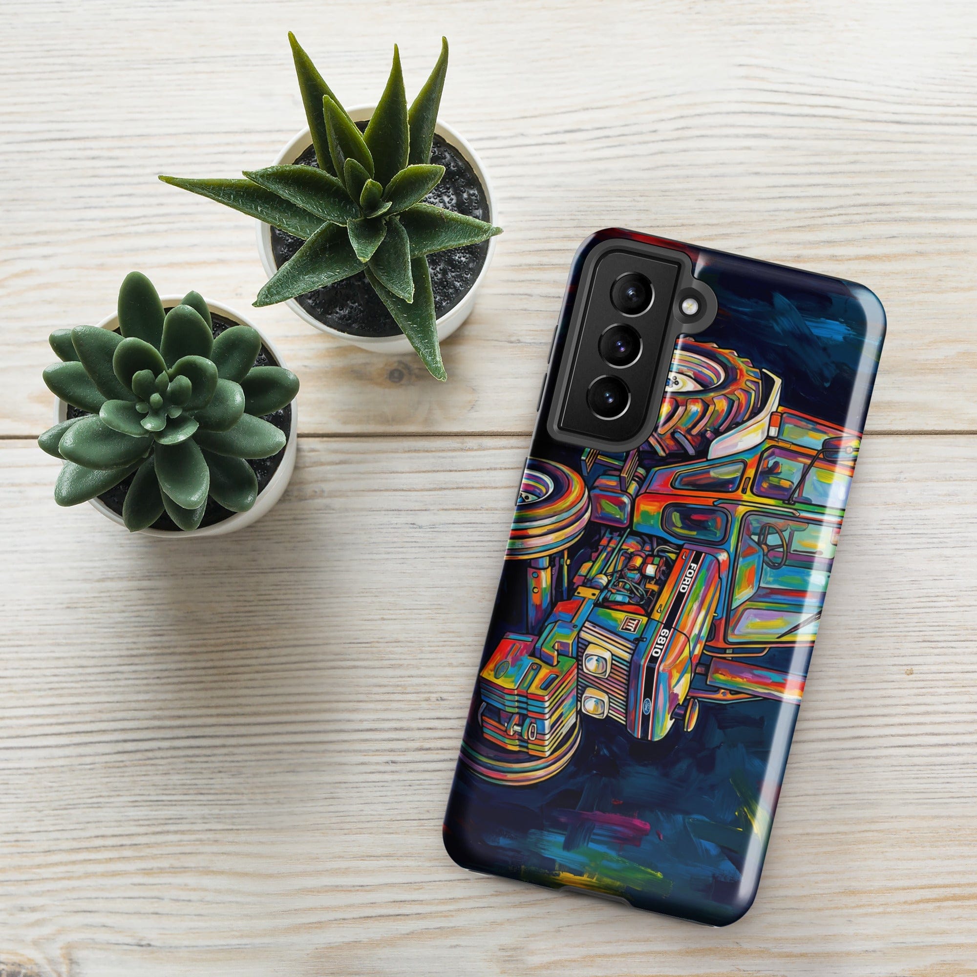 The Tractor Mugs Store Samsung Galaxy S21 Ford 6810 2WD | Splash Art Tough case for Samsung® Quality Farmers Merch